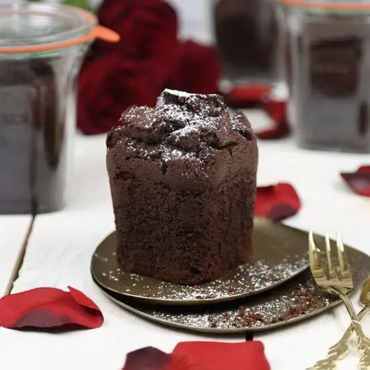 WECK Quadro glas 545ml kaka ur formen.webp