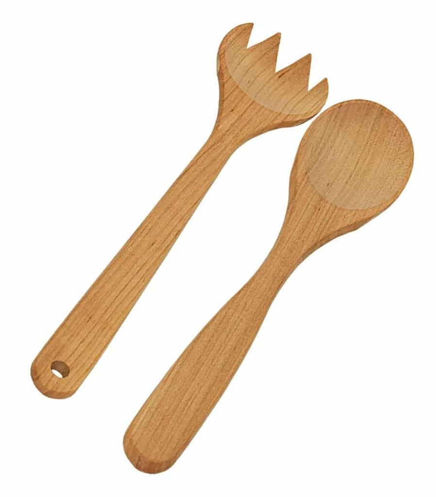 [BESTICKsallads] Cherry wood salad servers