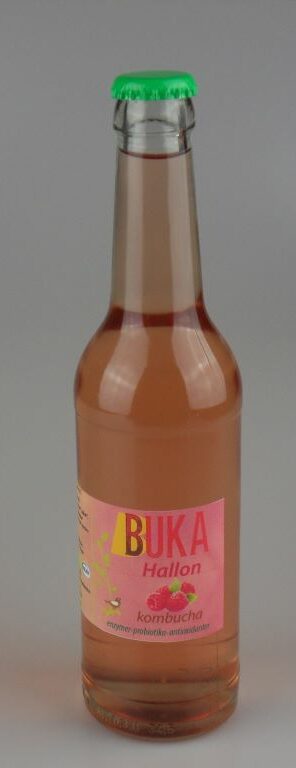 [KOMhallon] Kombucha flaska med Vilda Hallon