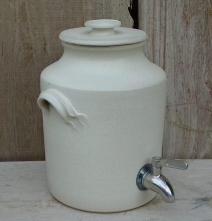 [KOMkruka2,5ltrVit] Kombucha container 2.5 litres, white