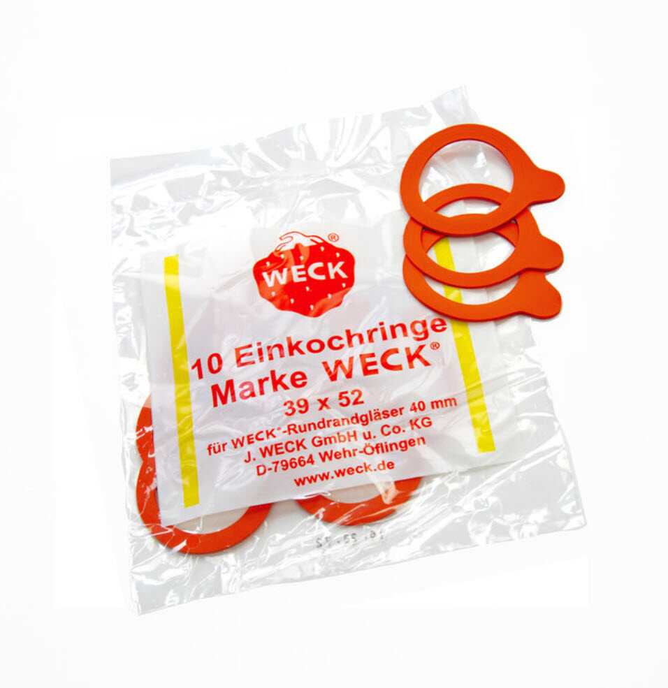 [WECKgummi40] Gummiring 40mm till Weck burkar, 10 st