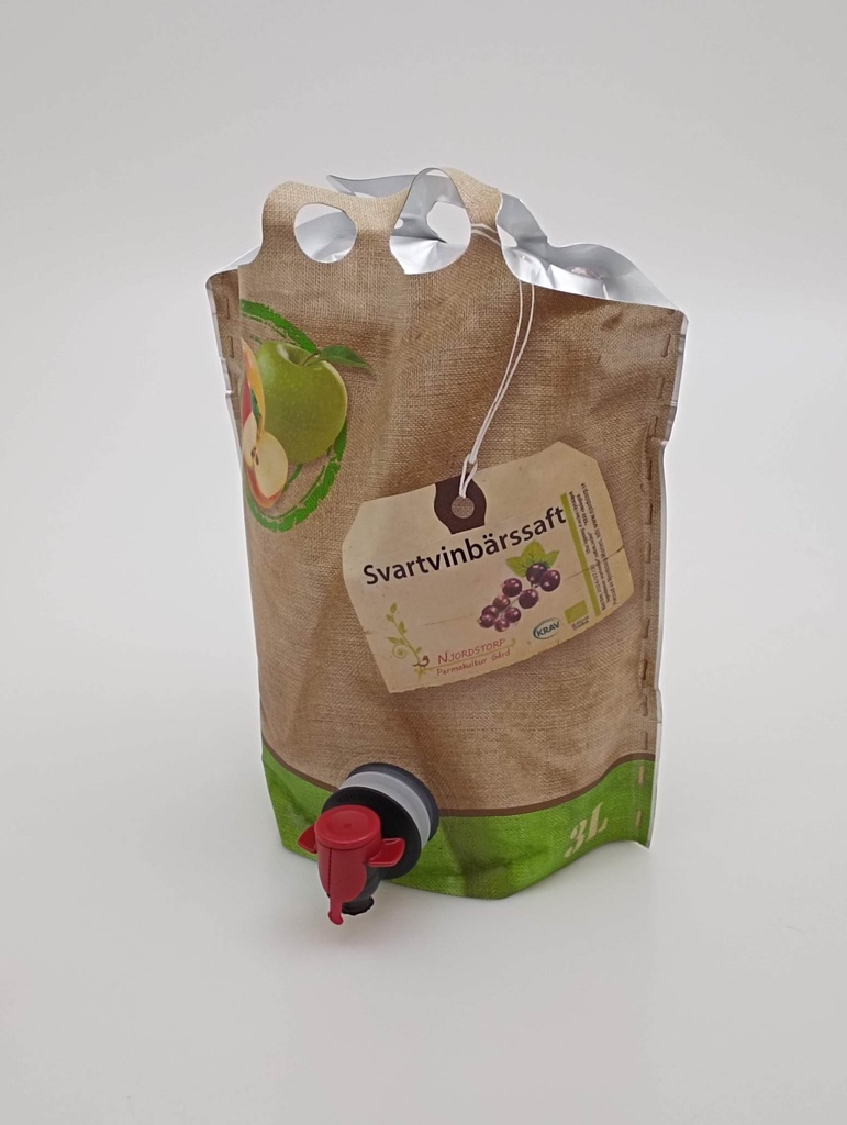 [SAFT-3L-svartvinbär] Blackcurrant juice, 3 litres