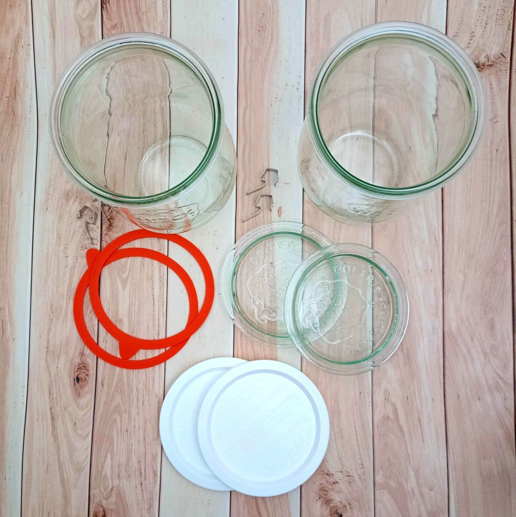 [STkefir-stor] Starter kit Kefir Large organic including Weck jar system