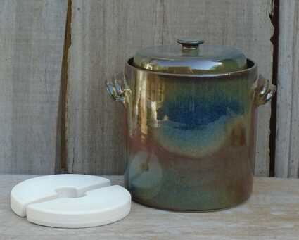 [KERA-3L-rak-mars] Sauerkraut pot 3L - Sauerkraut container straight model