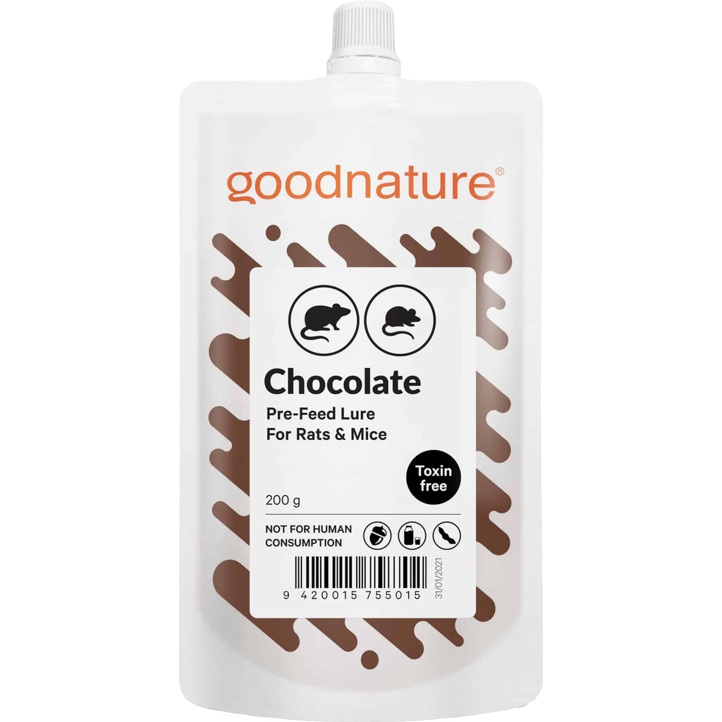 [GOODNATURElockbete-choc] Lockbete giftfri för möss och råttor choklad