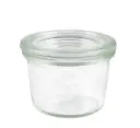 Weck 80 ml preserving jar, glass, Mini Mold type, with lid